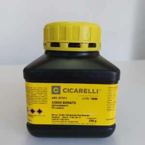 SODIO BORATO DECAHIDRATO Pro-análisis (Bórax) - Fco. x 250 g - CICARELLI