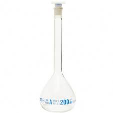 Matraz Aforado Tapa de Plástico x 200 ml