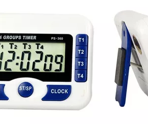 TIMER DIGITAL CON 4 MEMORIAS ALARMAS 99hs 59m 59s